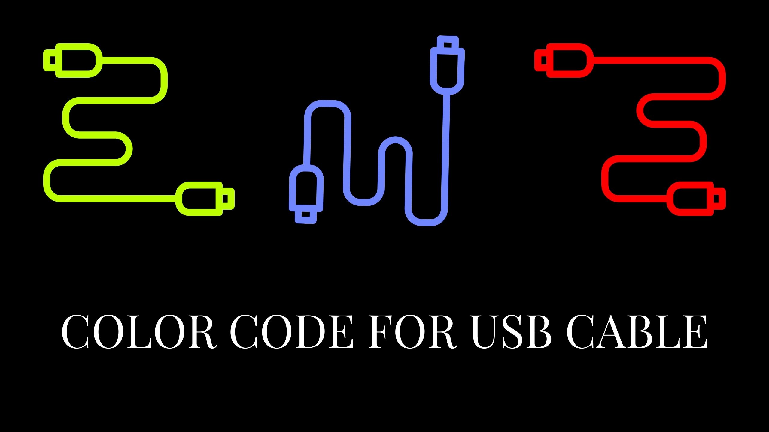 USB Cable Color Codes