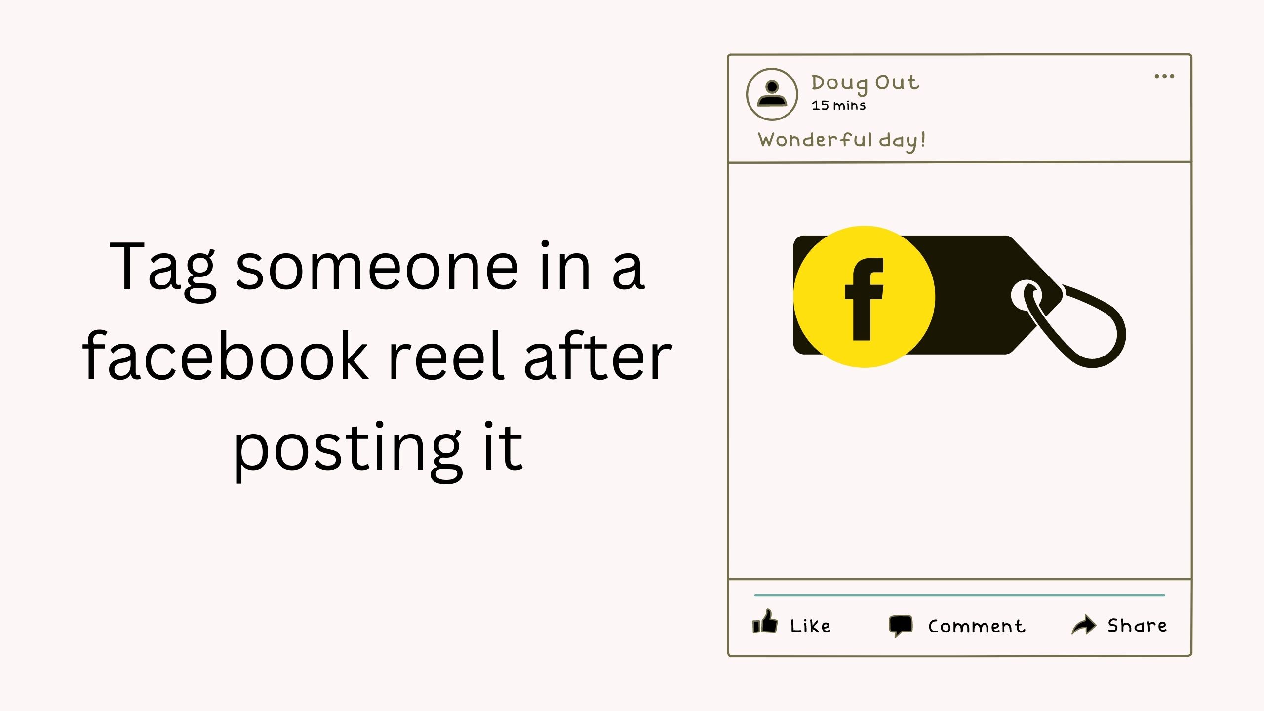 How to tag someone in a Facebook reel after posting?
