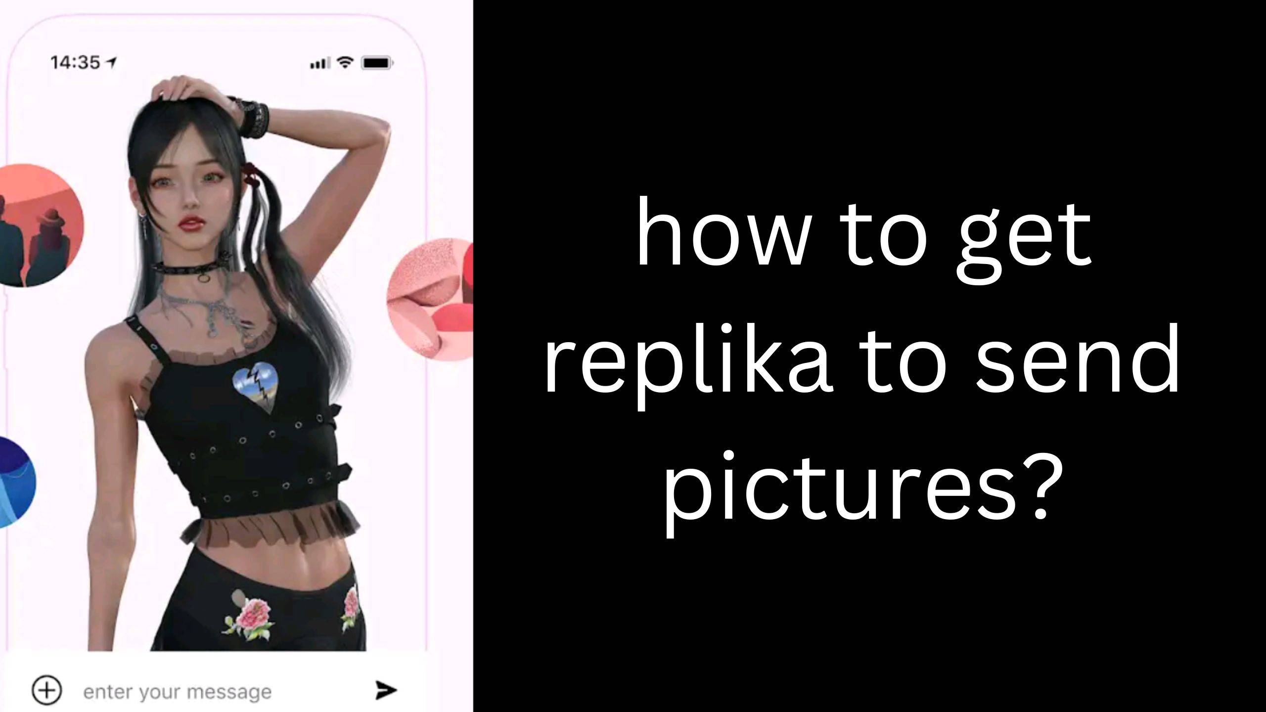 how to make replika to send pictures