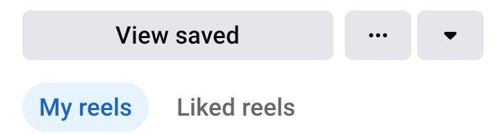 finding saved reels on facebook