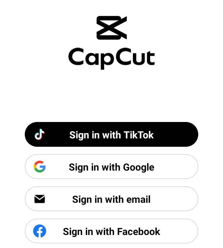 capcut sign-in using tiktok